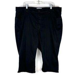 Lane Bryant Crop Flex Magic Waistband Signature Fit High Rise Pedal Pants Navy